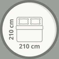 Kontinentalsenge 210 x 210 cm