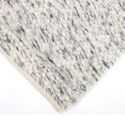 Greenland håndvævet tæppe i lys grå fra HC Tæpper