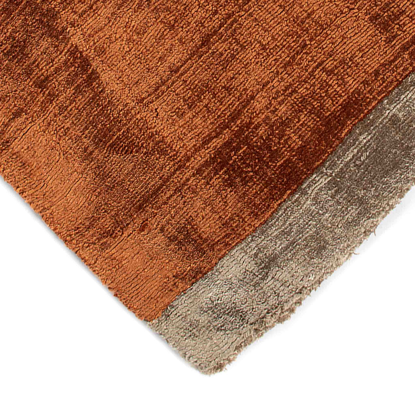 Nature håndvævet viskose tæppe fra HC Tæpper