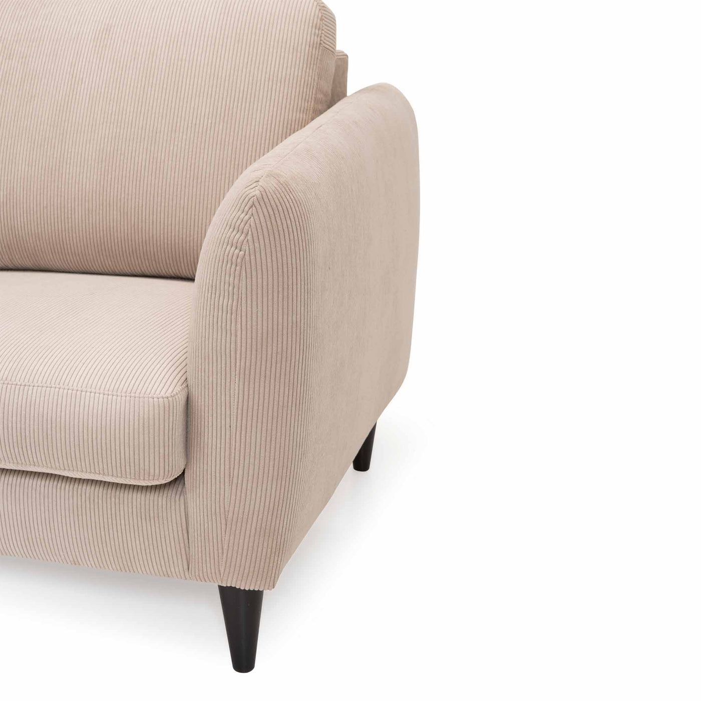 Skyline chaiselong sofa i beige fløjl fra Hjort Knudsen