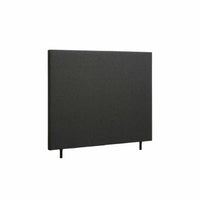 Flygel sengegavl i 140 cm med stof i antracit farve.