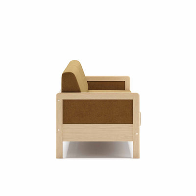 Clara 145 sovesofa fra Favn Living i Denno stof i farven Mustard Yellow 328