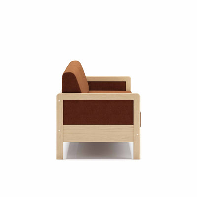 Clara 145 sovesofa fra Favn Living i Denno stof i farven Rusty Orange 329