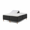 Opus Simple boxelevationsseng i str. 180 x 210 cm med stof i populær antracit farve.