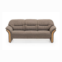 Aarø 3-personers sofa fra Hjort Knudsen i Bloq stof i farven Brown 3462