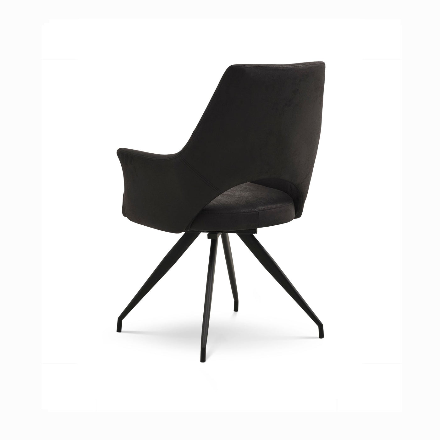 Aya spisebordsstol fra Lexpo i Onyx Black Bull stof