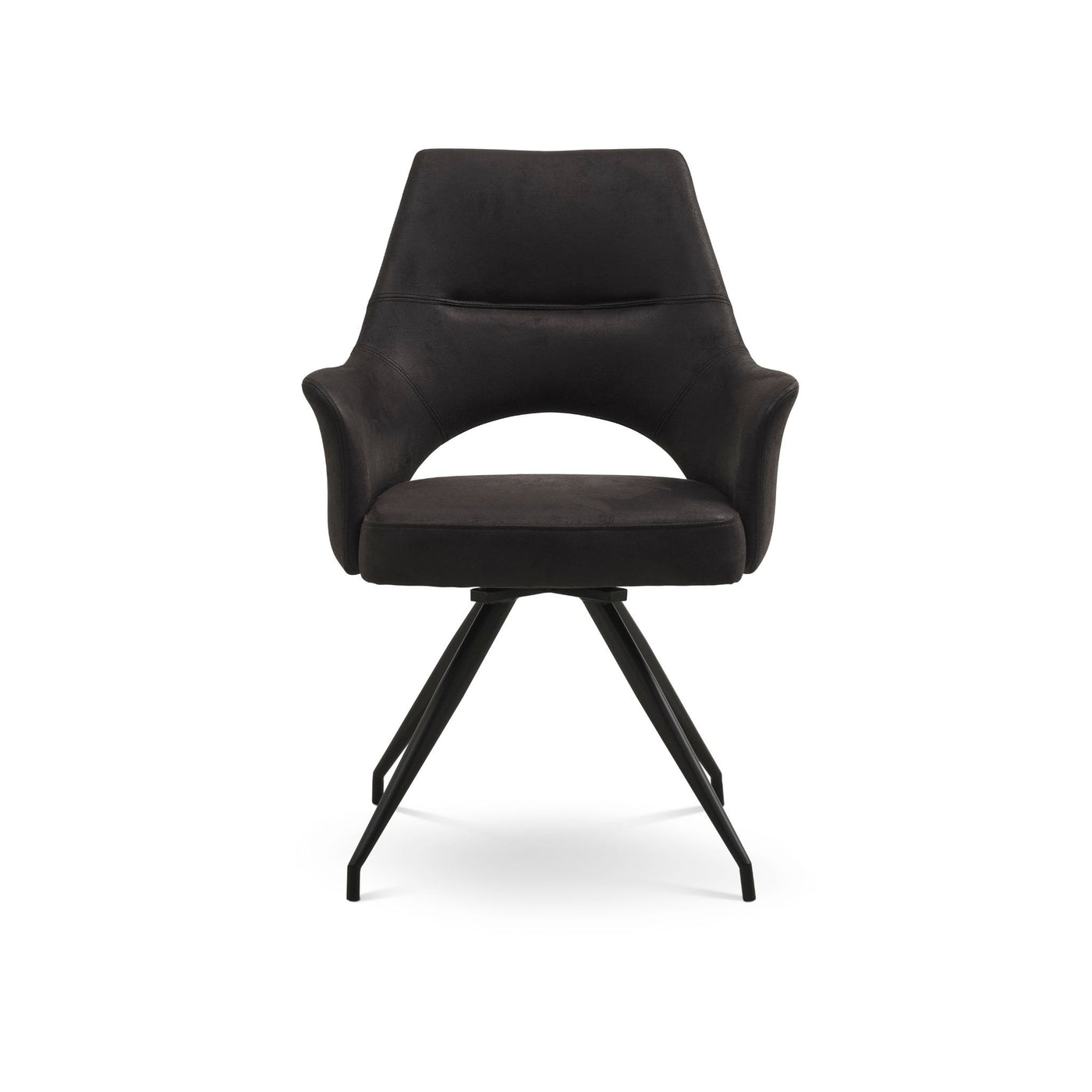 Aya spisebordsstol fra Lexpo i Onyx Black Bull stof