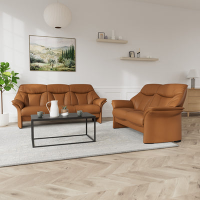 Barsø sofasæt i cognac soleda læder 