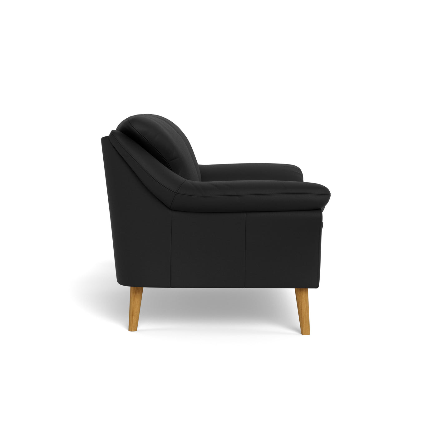 Fly sofasæt fra BD Møbler i læder i farven 6002 Black