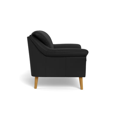 Fly sofasæt fra BD Møbler i læder i farven 6002 Black