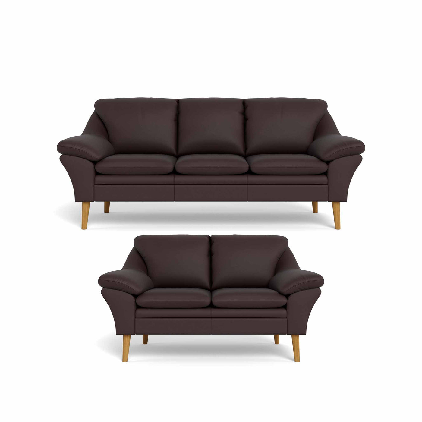 Fly sofasæt fra BD Møbler i læder i farven 6090 Chocolate