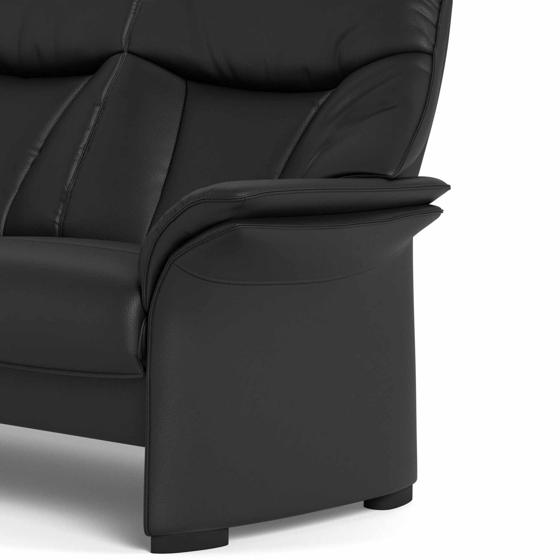 Barsø | Sofasæt sort soleda læder – Hjemme Hos