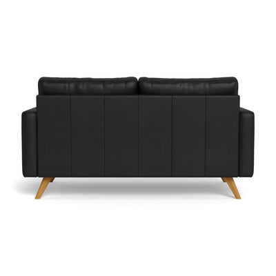 Clint 2-personers sofa fra BD Møbler i 8000 læder i farven black