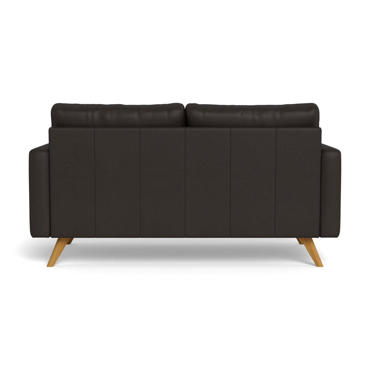 Clint 2-personers sofa fra BD Møbler i 8000 læder i farven chocolate