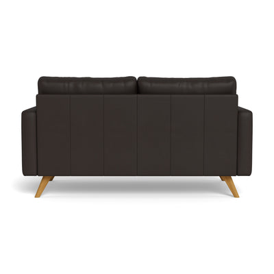 Clint 2-personers sofa fra BD Møbler i 8000 læder i farven chocolate