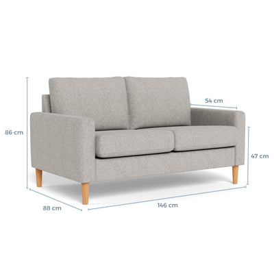 Mål på Vigsø 2-personers sofa