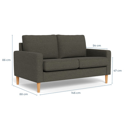 Mål på Vigsø 2-personers sofa