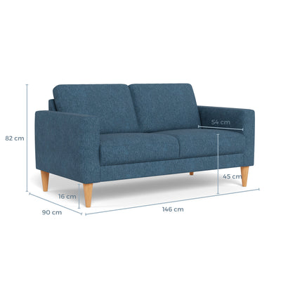 Nord sofasæt fra Hjort Knudsen i Brego stof farve 3594 Dark Blue