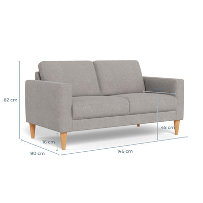 Nord sofasæt fra Hjort Knudsen i Brego stof farve 3595 Grey