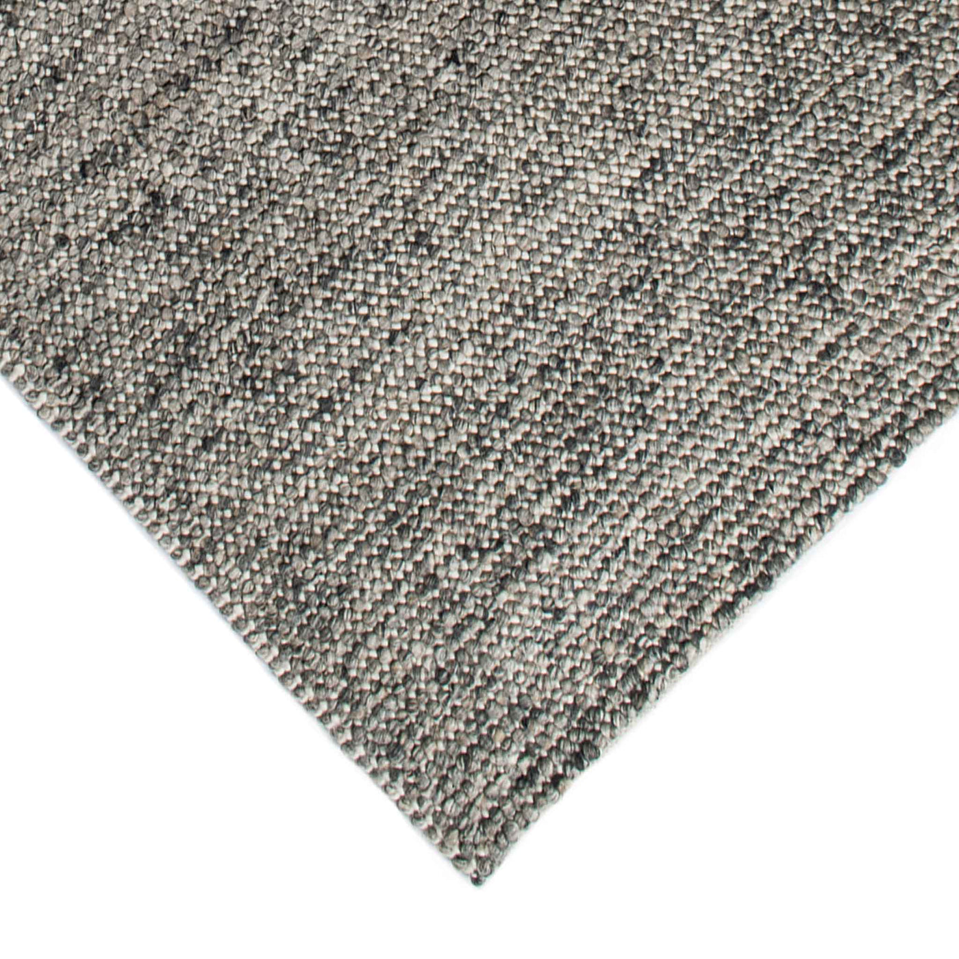 Dublin håndvævet tæppe i meleret grå fra HC Tæpprt
