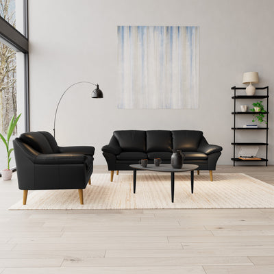Fly sofasæt fra BD Møbler i læder i farven 8002 Black