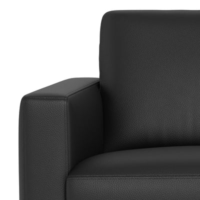 Nord sofasæt fra Hjort Knudsen i sort soleda læder