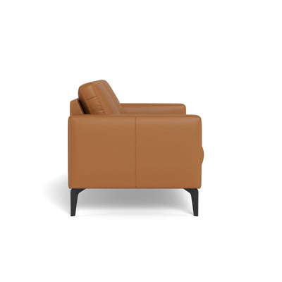 Nord sofasæt fra Hjort Knudsen i cognac farvet soleda læder