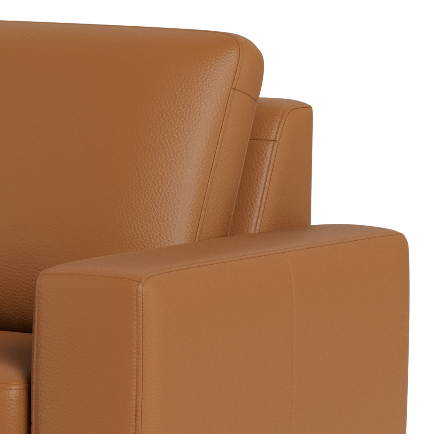 Skyline sofasæt fra Hjort Knudsen i cognac soleda læder og ben i naturolieret eg. 