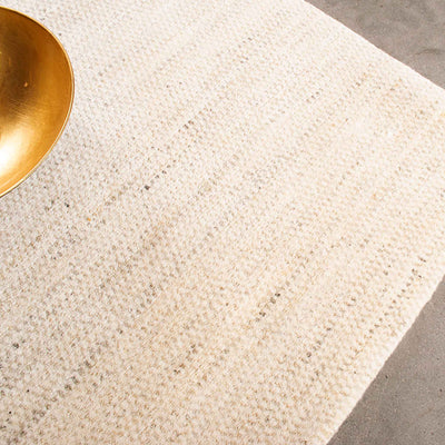 Helsinki håndlavet tæppe i beige fra HC Tæpper