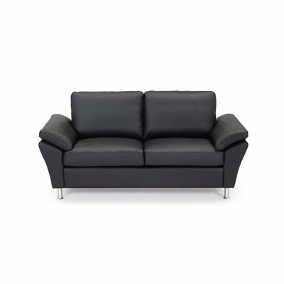 Skyline 2,5-personers sofa fra Hjort Knudsen i sort soleda læder