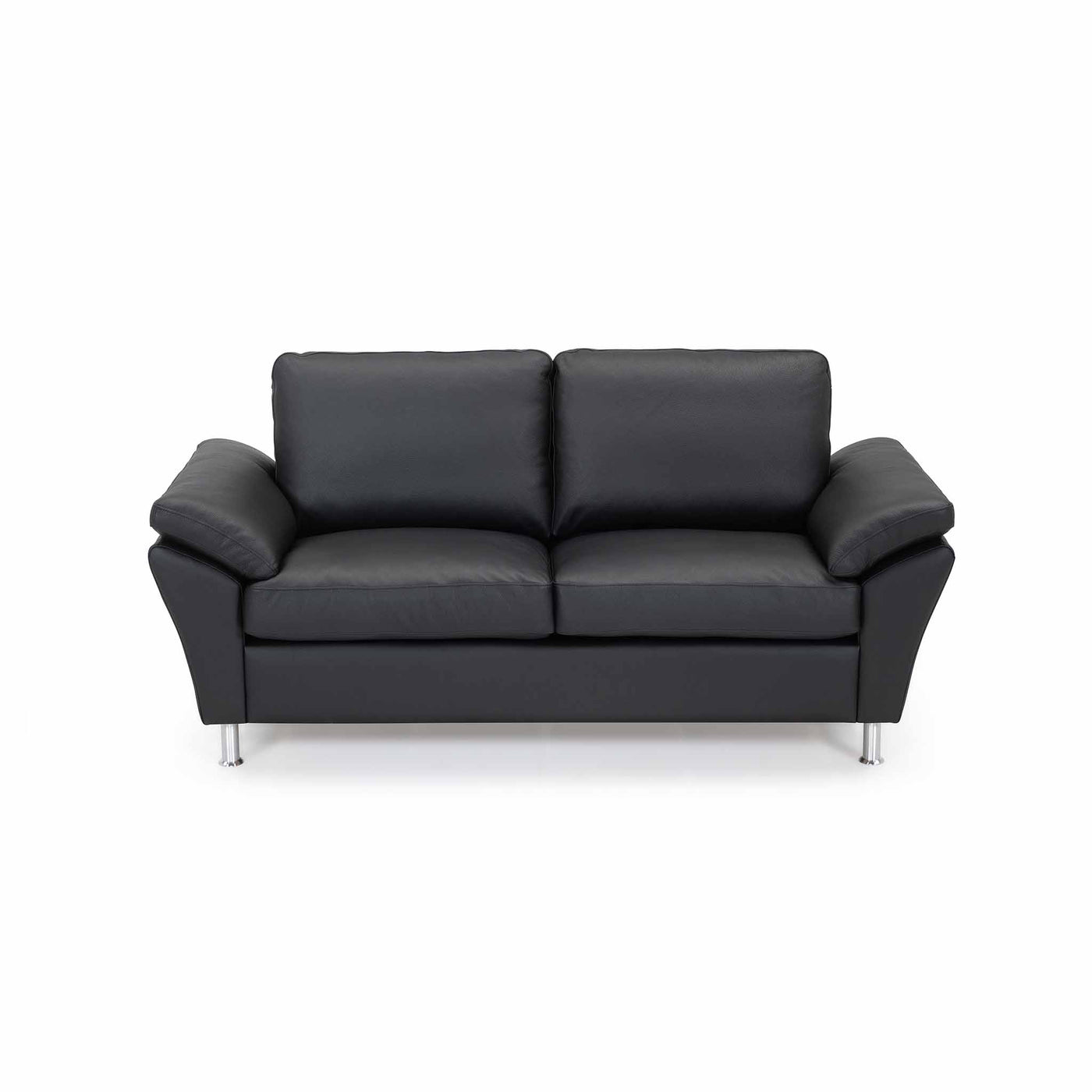 Skyline 2-personers sofa fra Hjort Knudsen i sort soleda læder