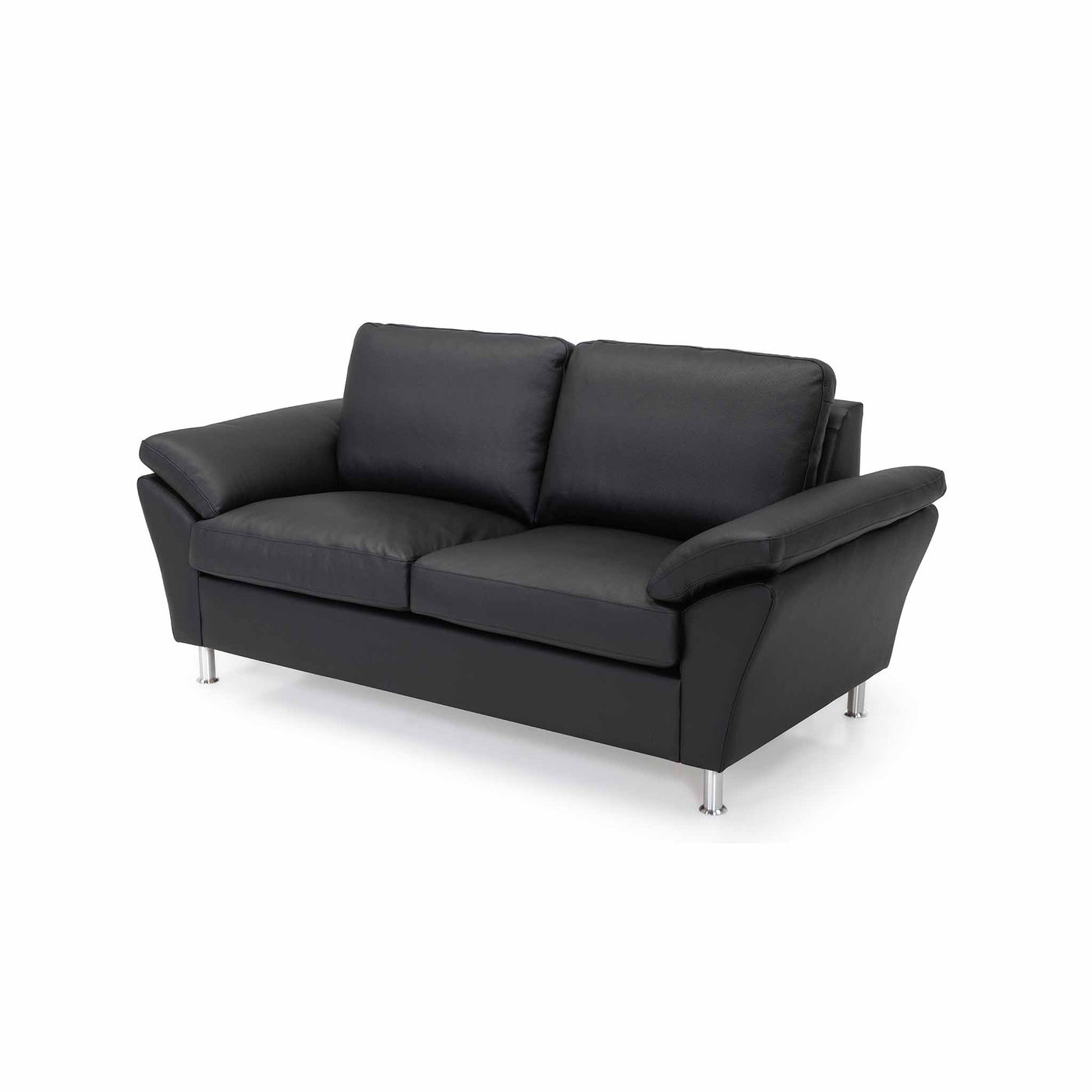 Skyline 2,5-personers sofa fra Hjort Knudsen i sort soleda læder