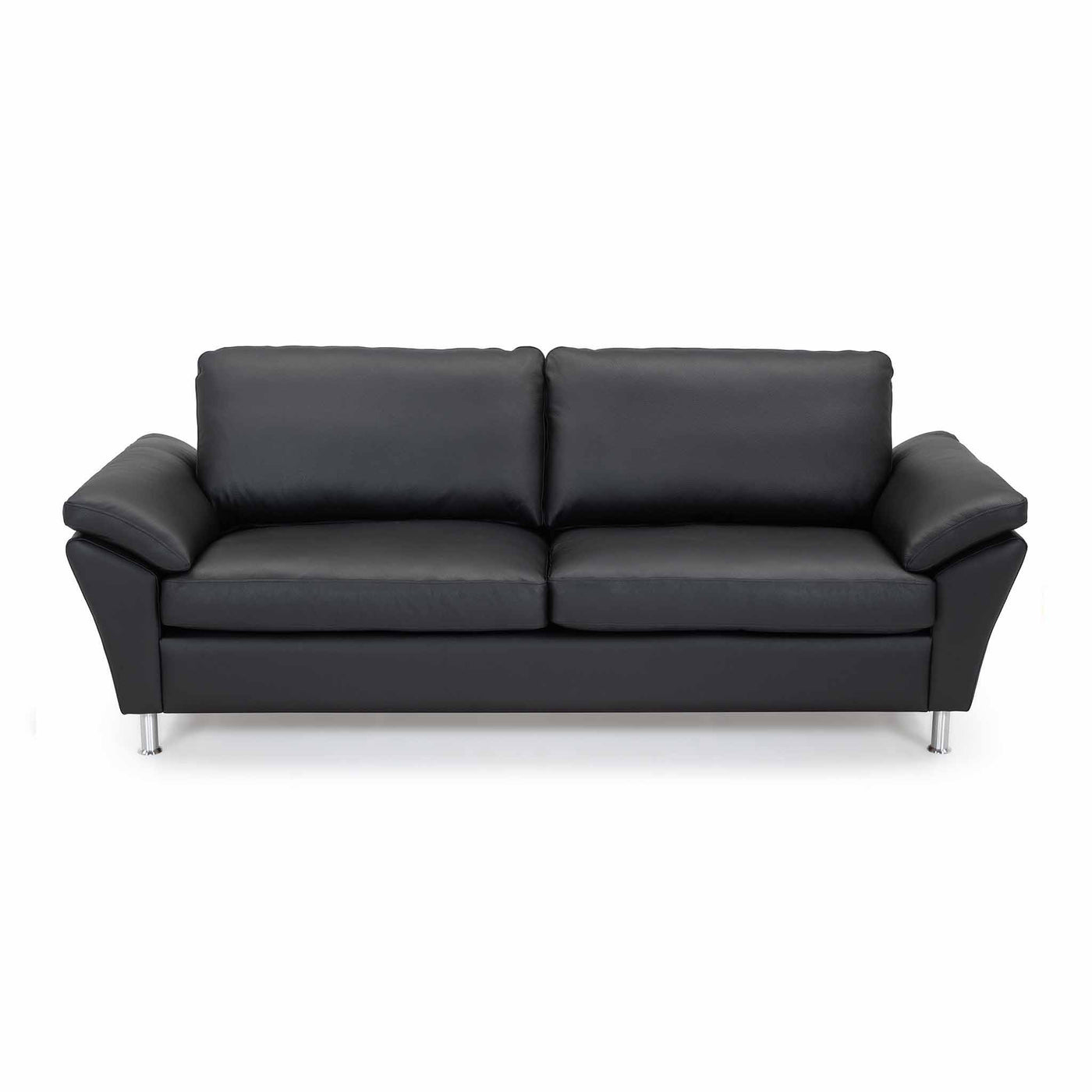 Skyline 3-personers sofa fra Hjort Knudsen i sort soleda læder
