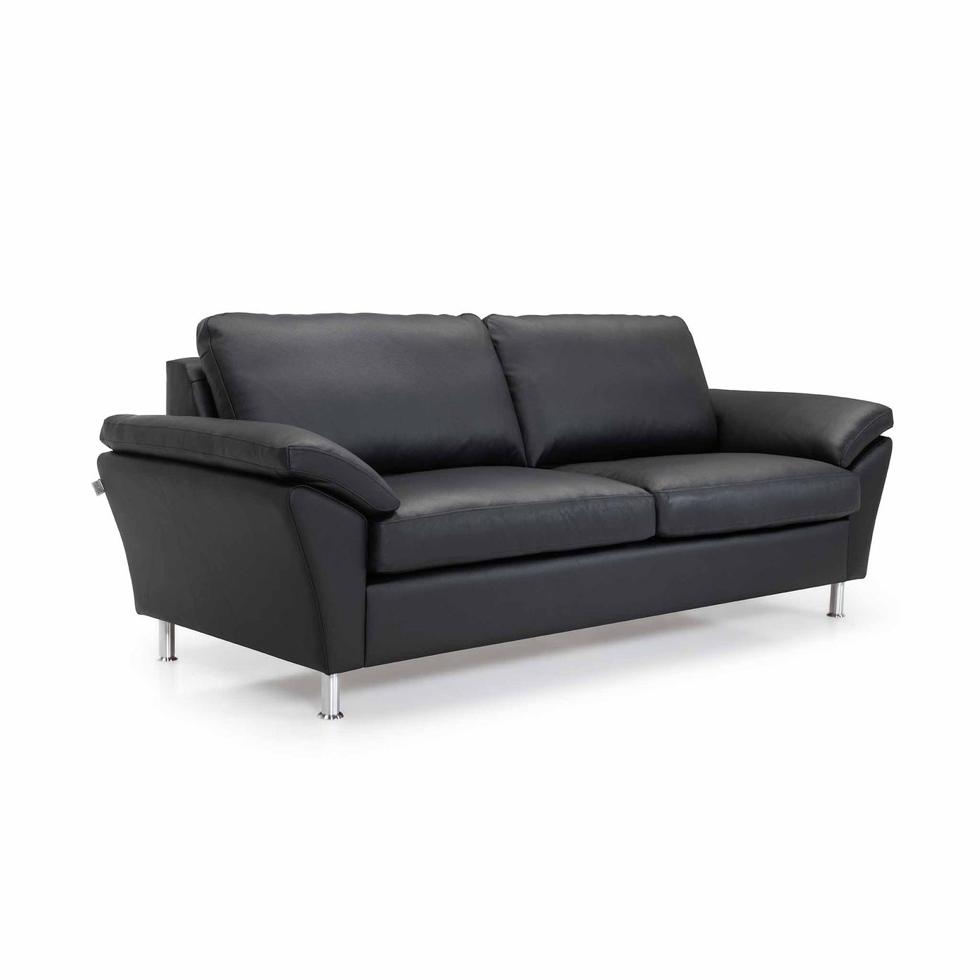 Skyline 3-personers sofa fra Hjort Knudsen i sort soleda læder