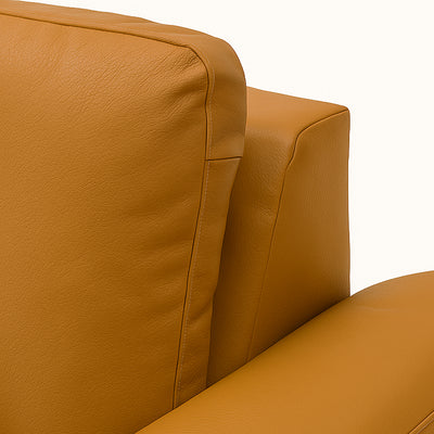 Skyline sofasæt fra Hjort Knudsen i cognac farvet soleda læder