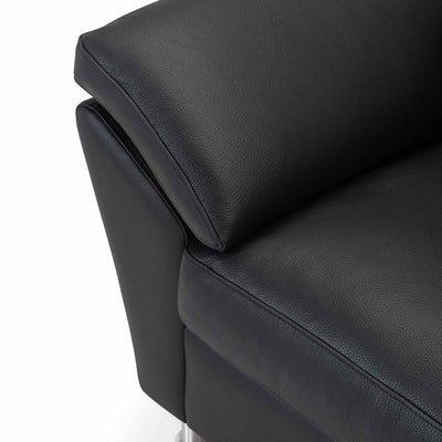 Skyline 3-personers sofa fra Hjort Knudsen i sort soleda læder