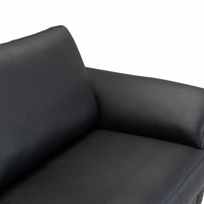 Skyline 3-personers sofa fra Hjort Knudsen i sort soleda læder