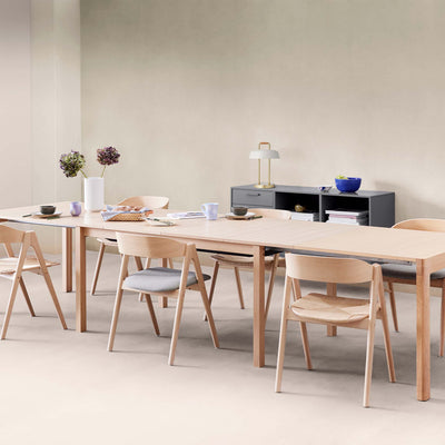 Join spisebord 160-374 cm i hvidpigmenteret eg fra Hammel Furniture
