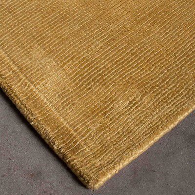 Larvik håndvævet tæppe i gul fra HC Tæpper