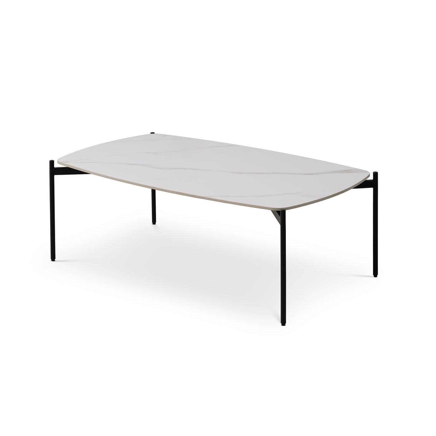 Malta sofabord 70x120 cm i hvid keramik fra Lexpo