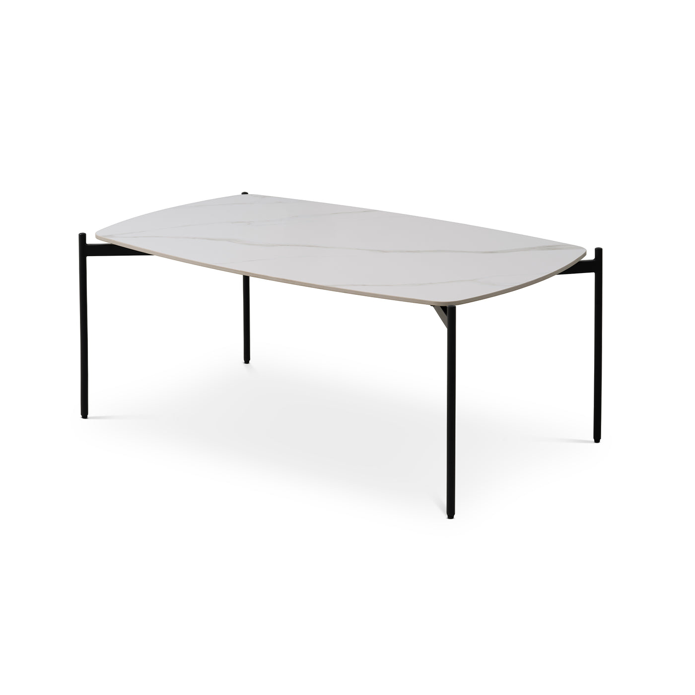 Malta sofabord 70x120 cm i hvid keramik fra Lexpo