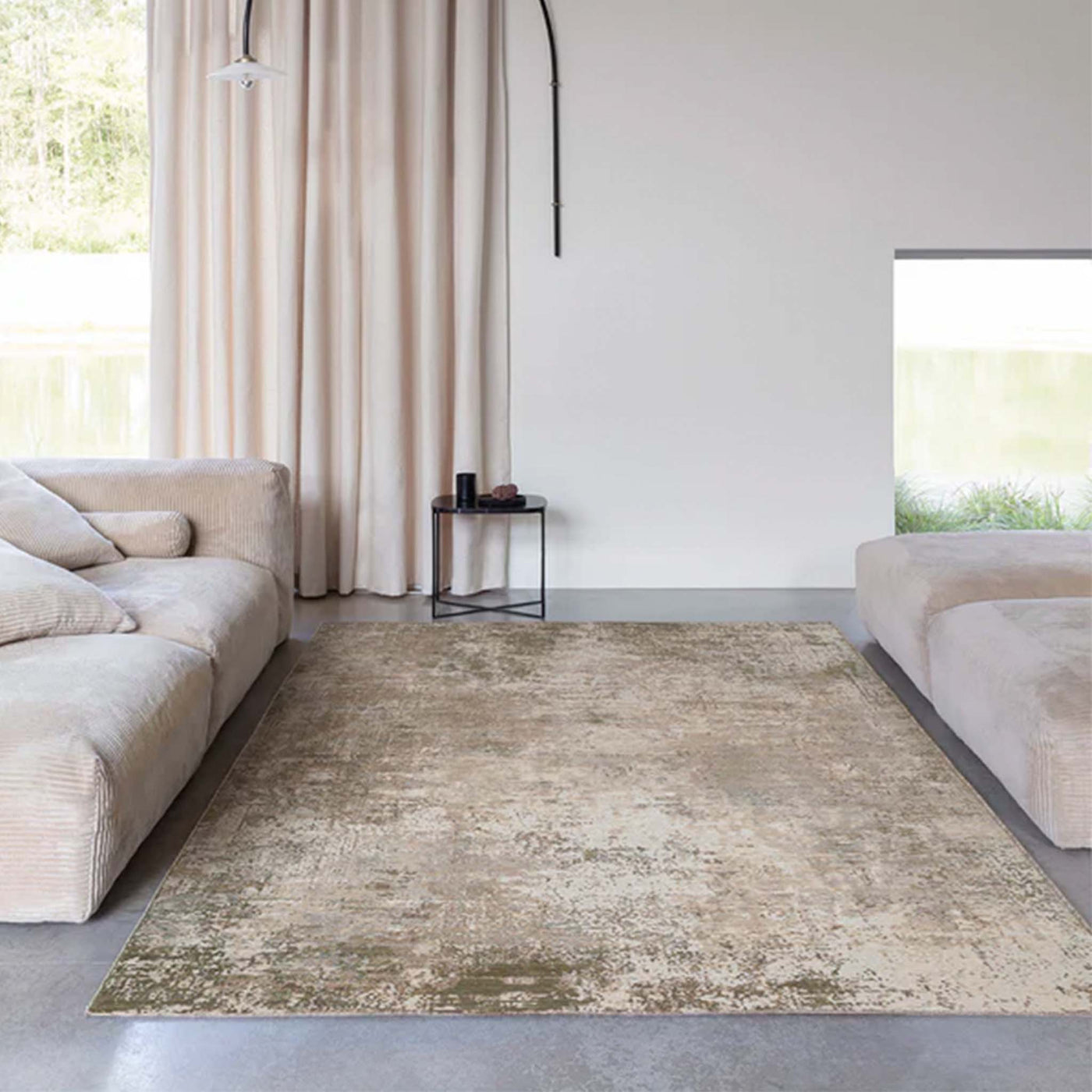 Manilla uldtæppe i beige moss fra HC Interior Rugs