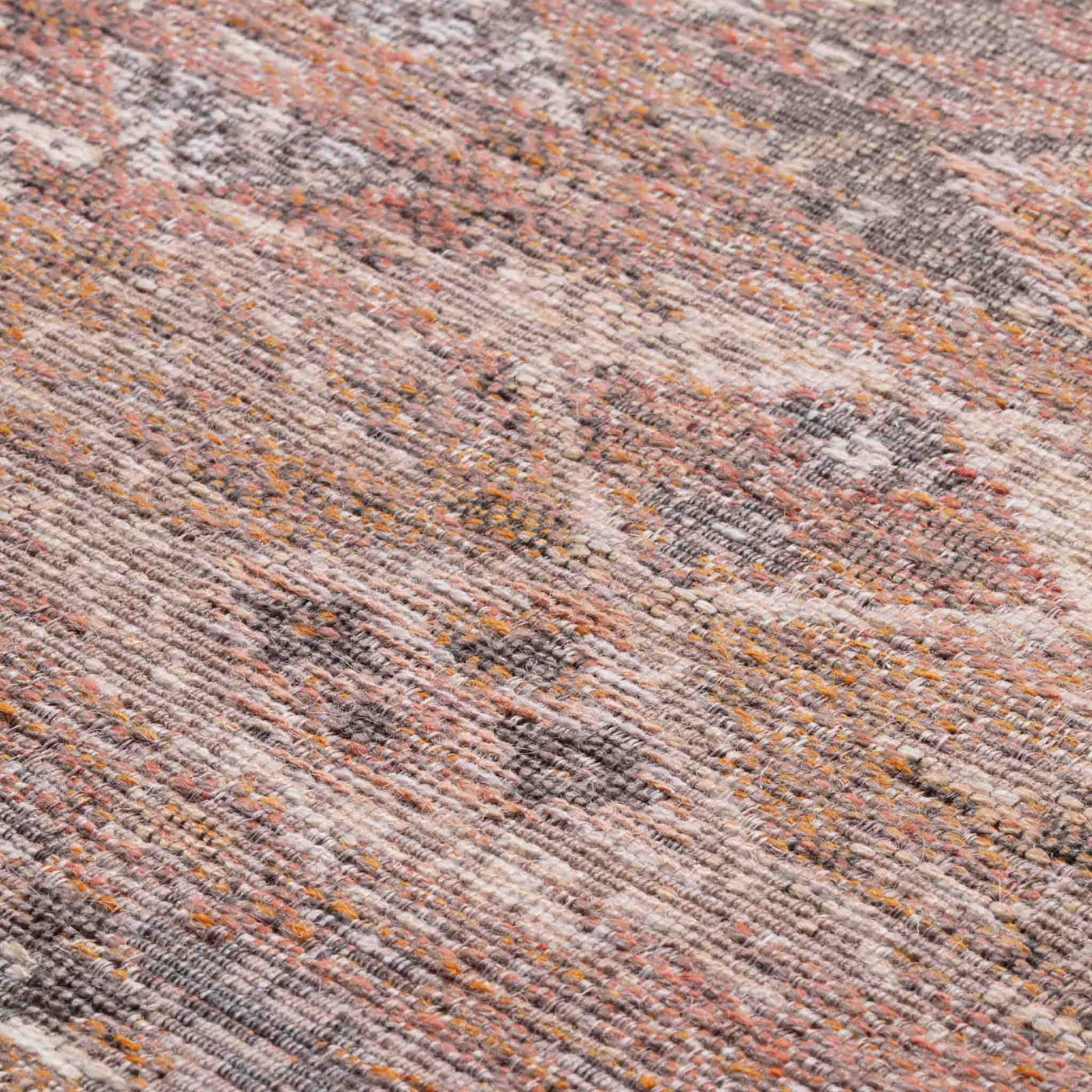 Manilla fladvævet uldtæppe i rosa fra HC Interior Rugs