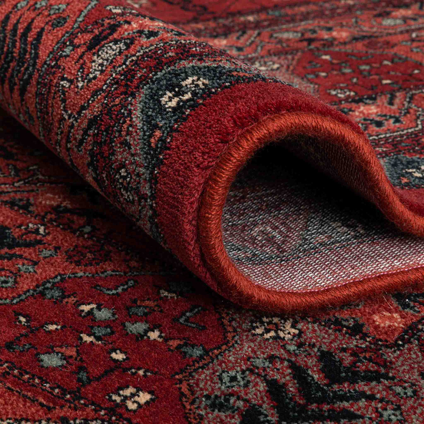 Napoleon 43002 wilton luv tæppe i rød fra HC Tæpper