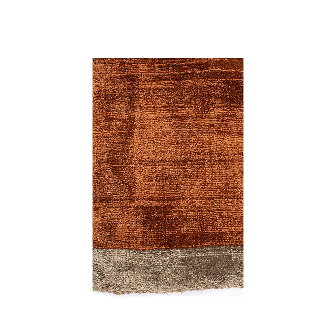 Nature håndvævet viskose tæppe fra HC Tæpper