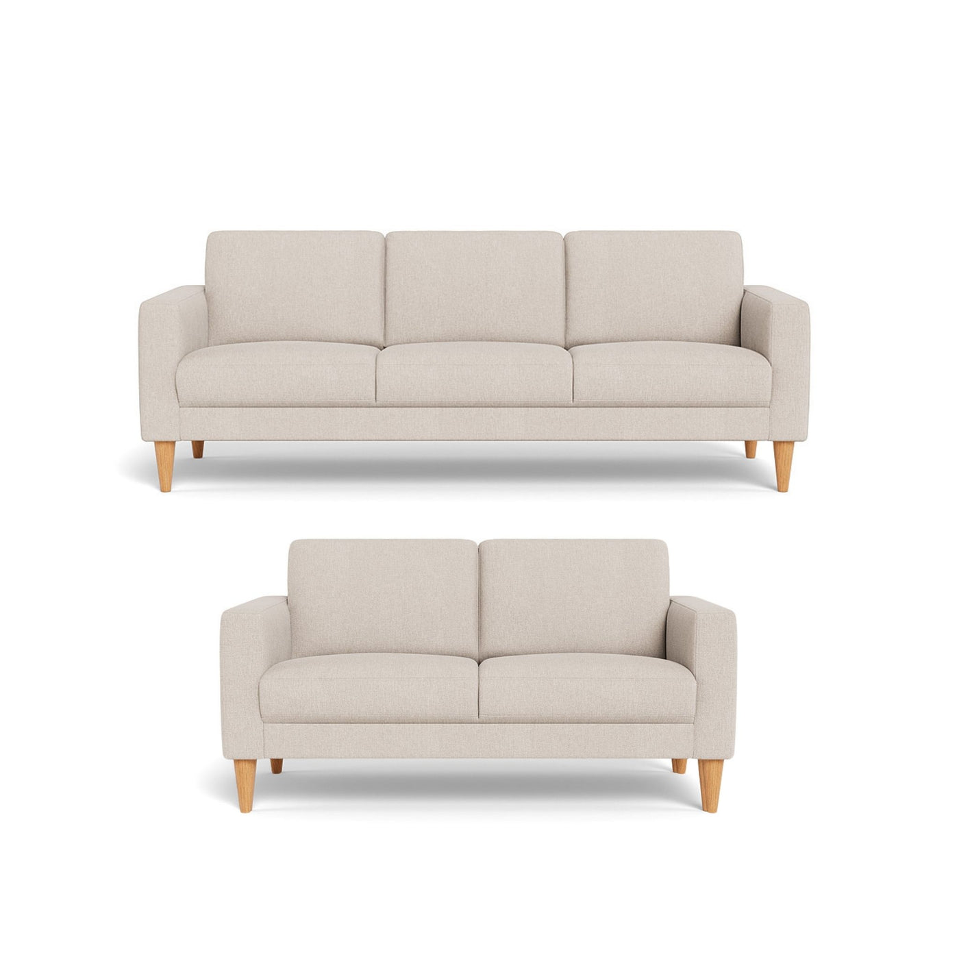 Nord sofasæt fra Hjort Knudsen i Brego stof farve 35901 Cream