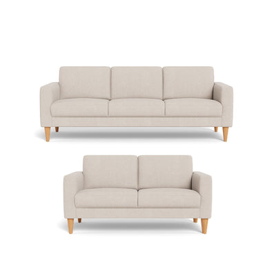 Nord sofasæt fra Hjort Knudsen i Brego stof farve 35901 Cream