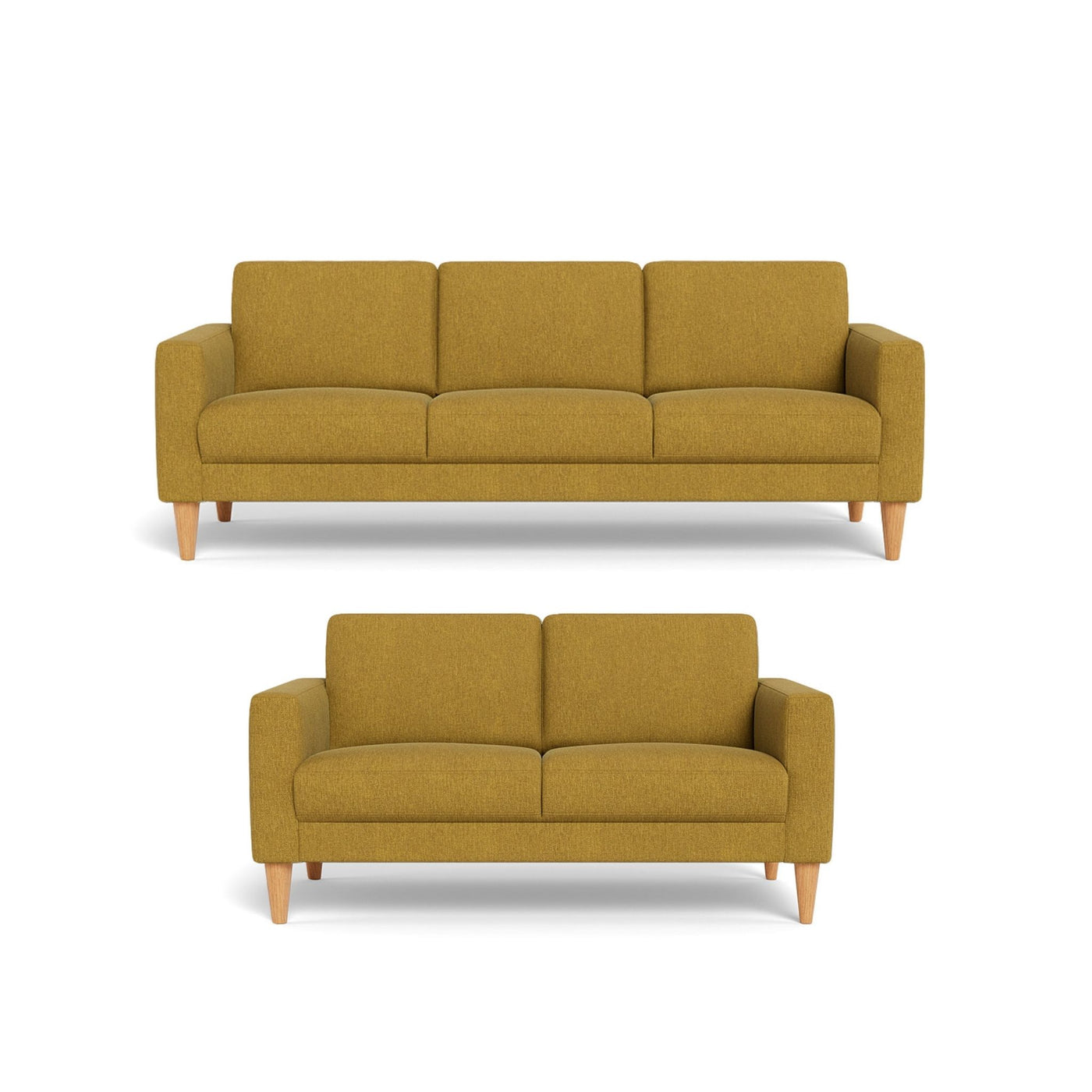 Nord sofasæt fra Hjort Knudsen i Brego stof farve 3592 Curry