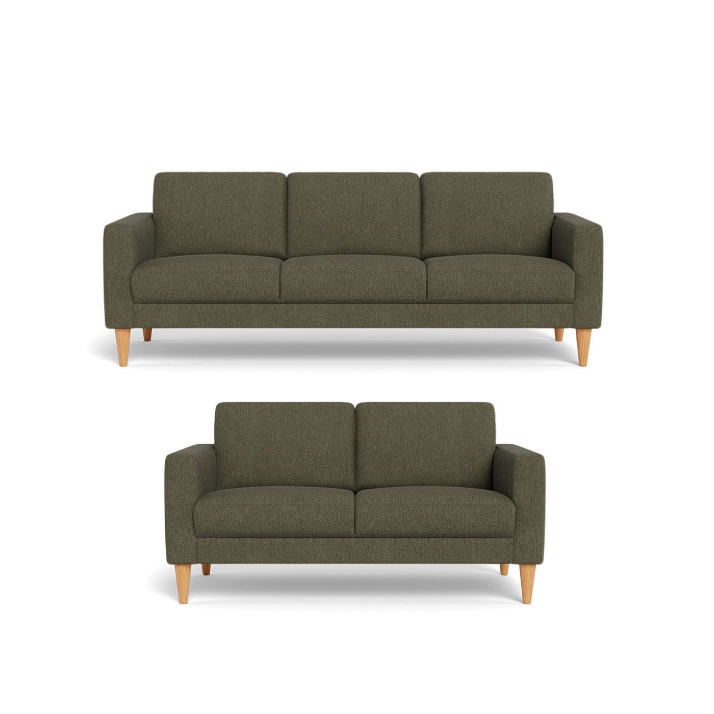 Nord sofasæt fra Hjort Knudsen i Brego stof farve 3593 Green