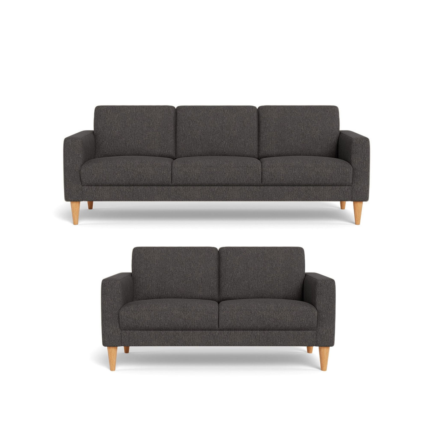 Nord sofasæt fra Hjort Knudsen i Brego stof farve 3596 Anthracite